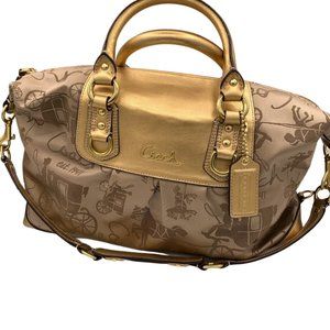 Rare Coach Ashley Horse & Carriage Satchel Handbag